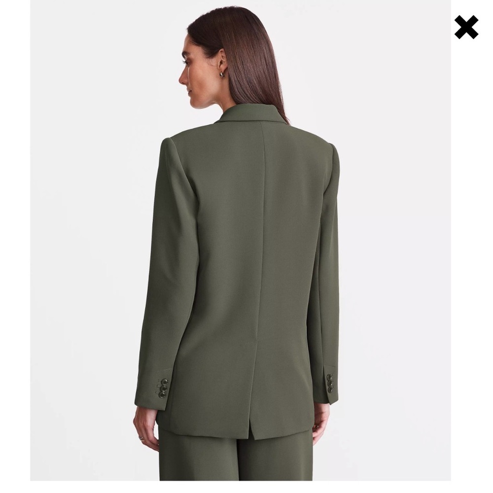 LOFT Versa Crepe Drape Relaxed Women's Blazer - Picture 2 of 9